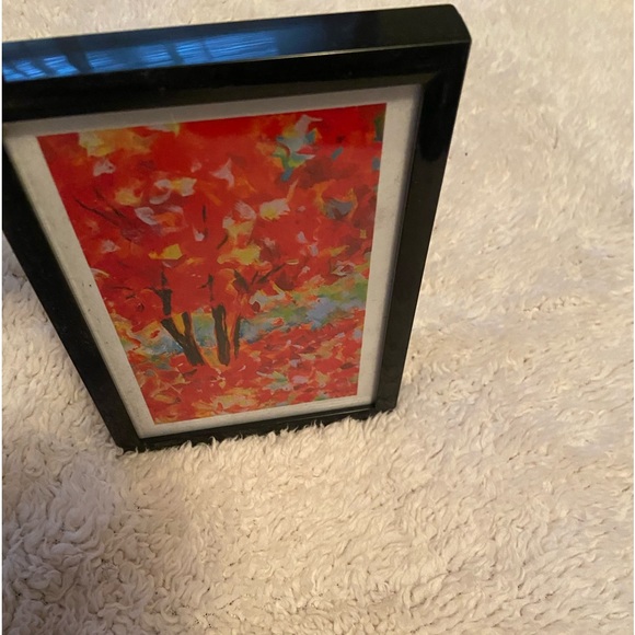 Small Fall Foliage bright orange and red frame picture. - Picture 1 of 5